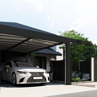 sample:モノトーンで構成したガレージ付きエクステリア sample:モノトーンで構成したガレージ付きエクステリア